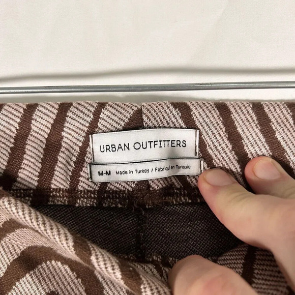 Urban Outfitters Leggings Womens Medium Brown Pink Print Elastic Waist High Rise - Picture 4 of 7